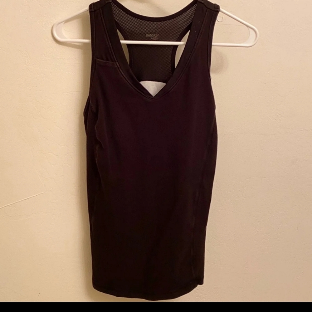 Black Danskin racer back top